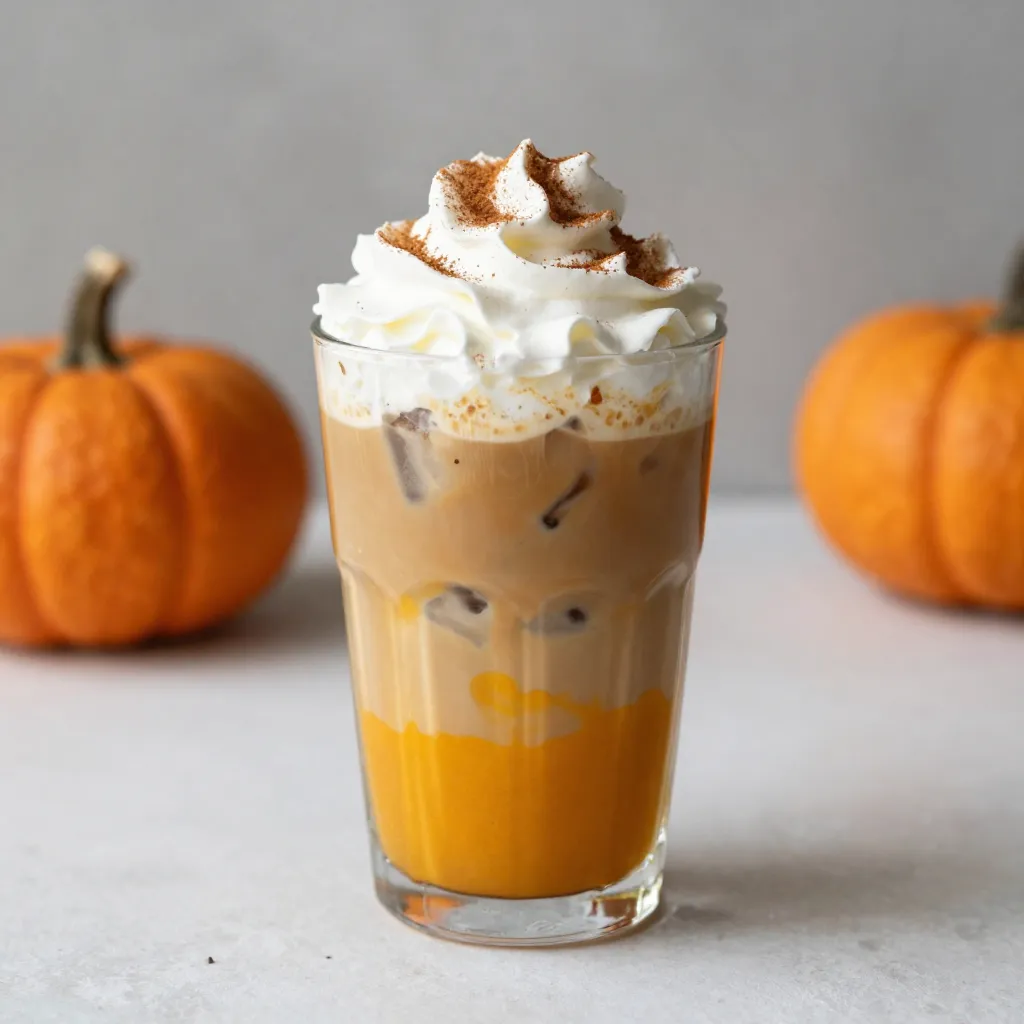 Iced Pumpkin Spice Latte Cozy Autumn Drink Recipe