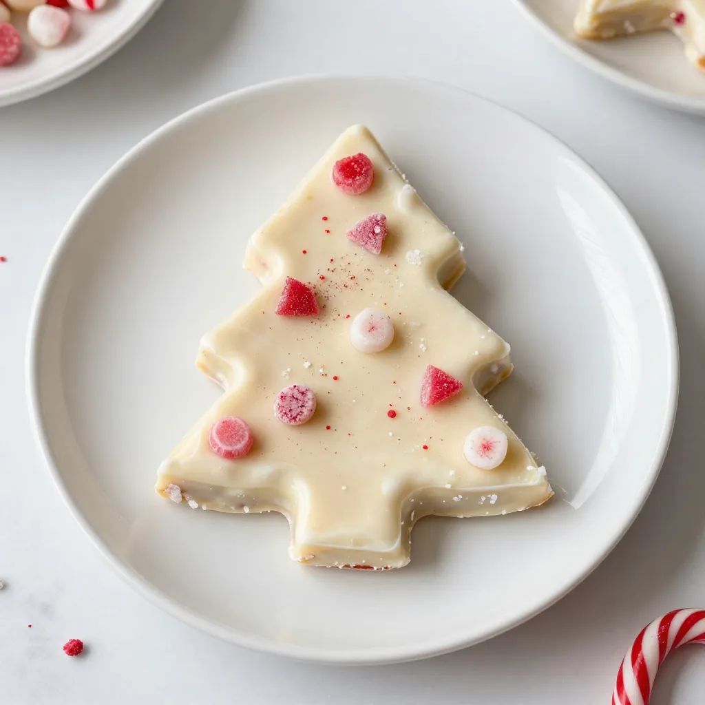 Christmas Vanilla Tree Fudge Festive Holiday Treat