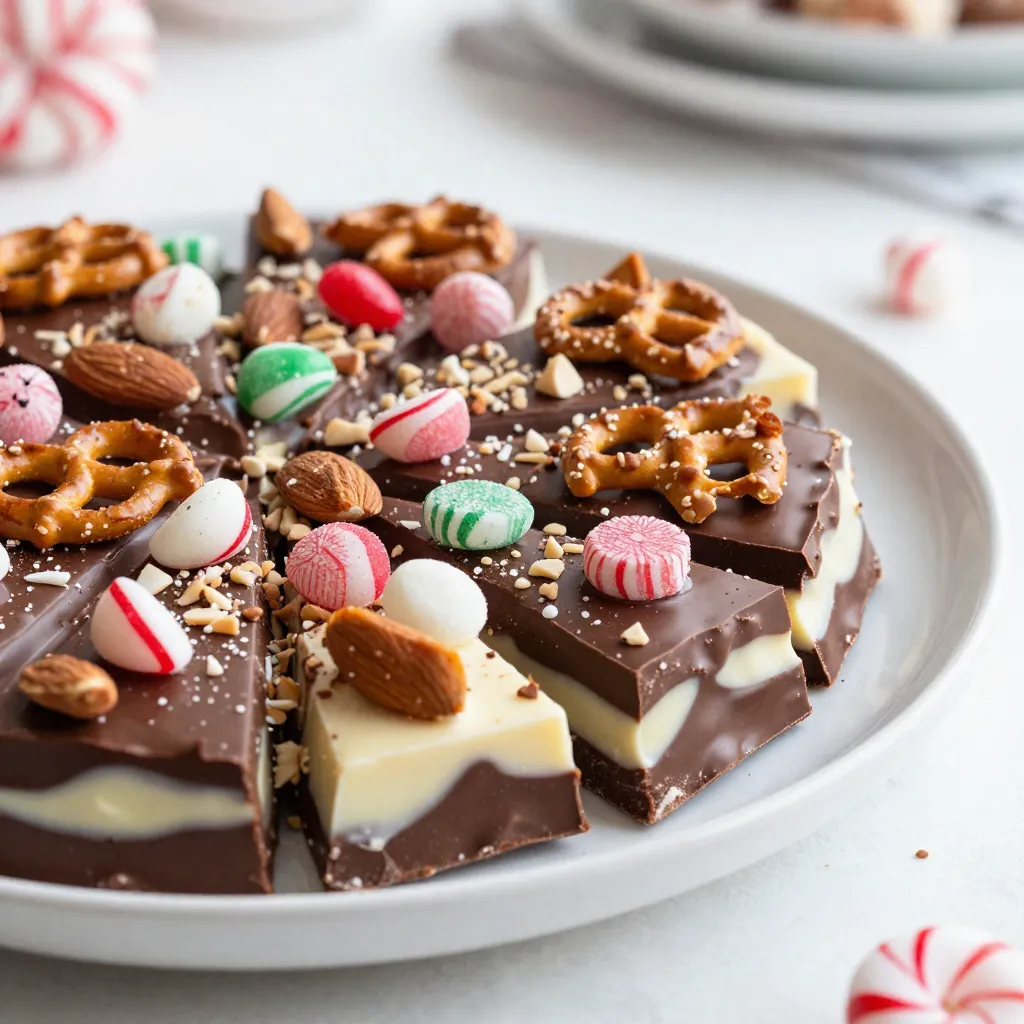 Festive Peppermint Bark Crunch Delightful Holiday Treat