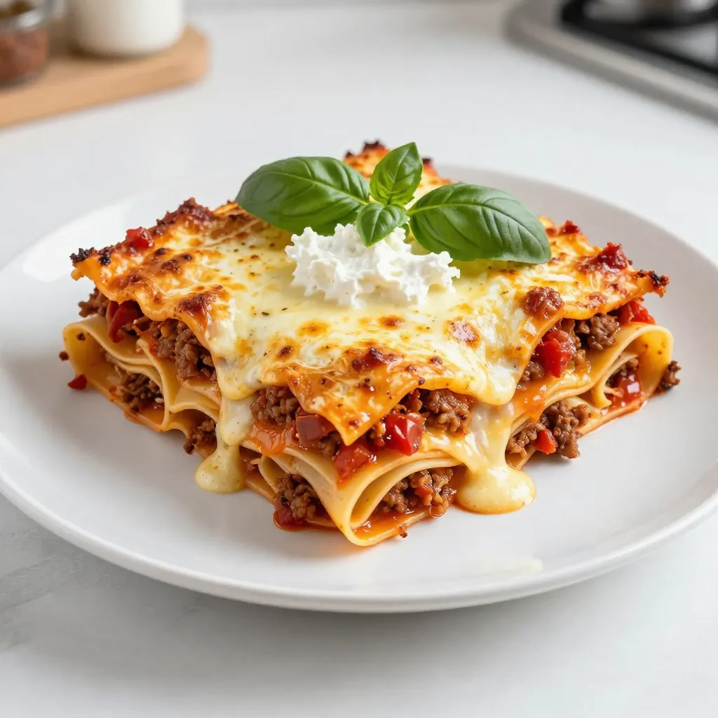 Cheesy Baked Lasagna Simple and Comforting Dish