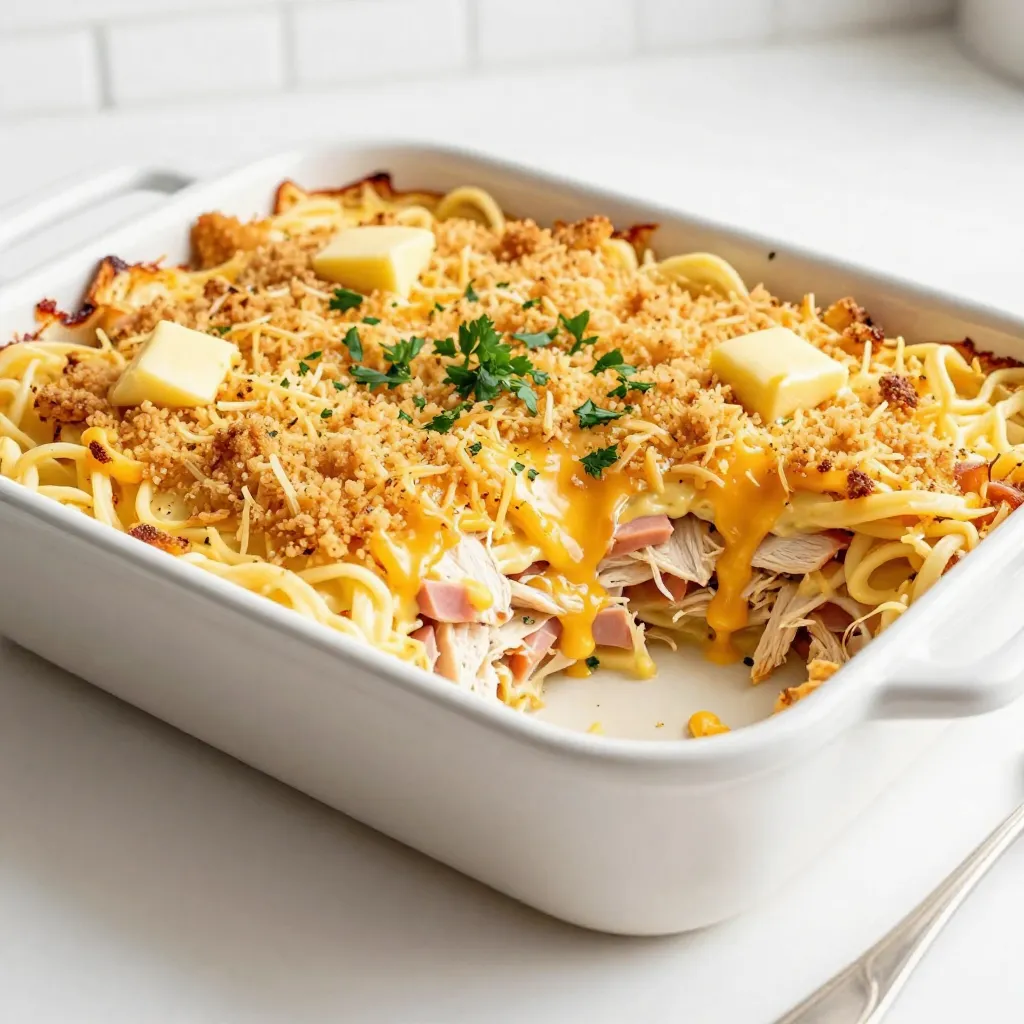 Chicken Cordon Bleu Casserole Flavorful and Simple Treat