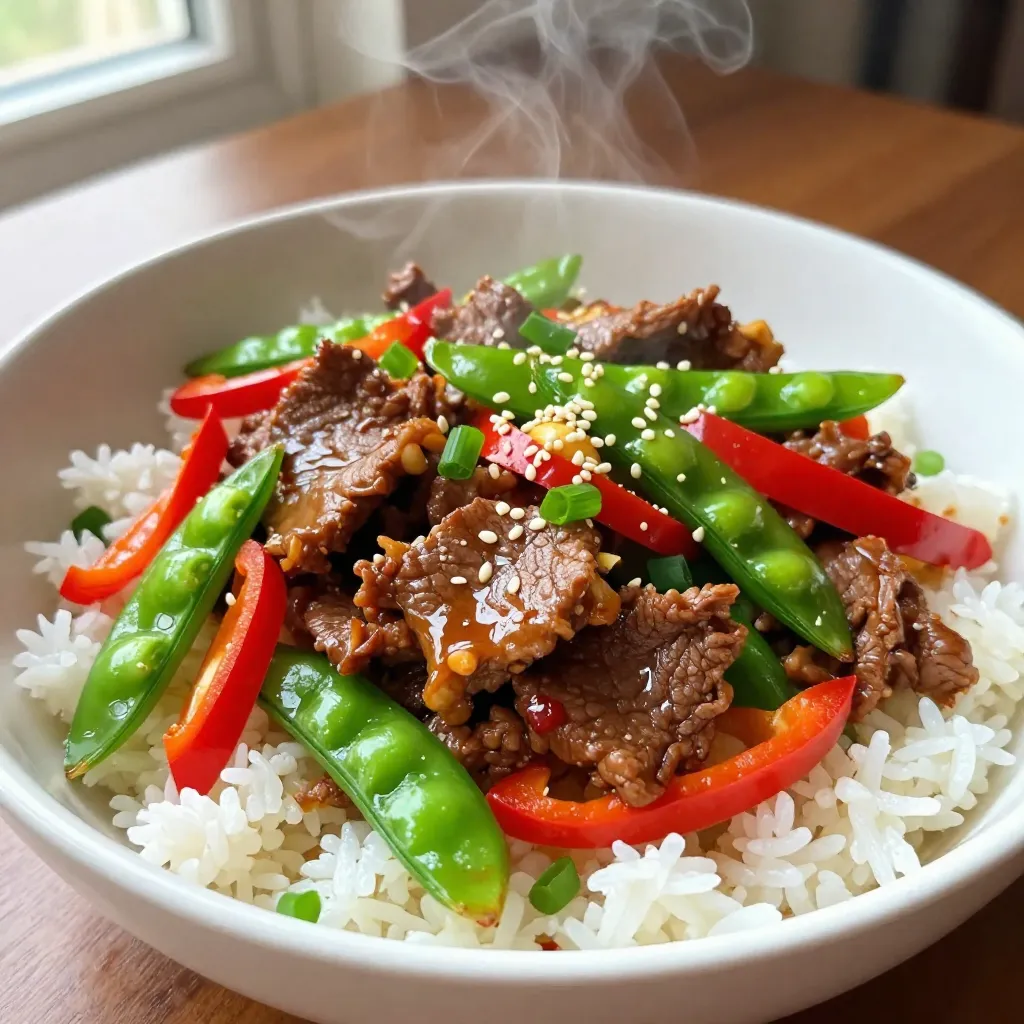 Spicy Beef Garlic Stir-Fry Bowls Flavorful Dinner Delight