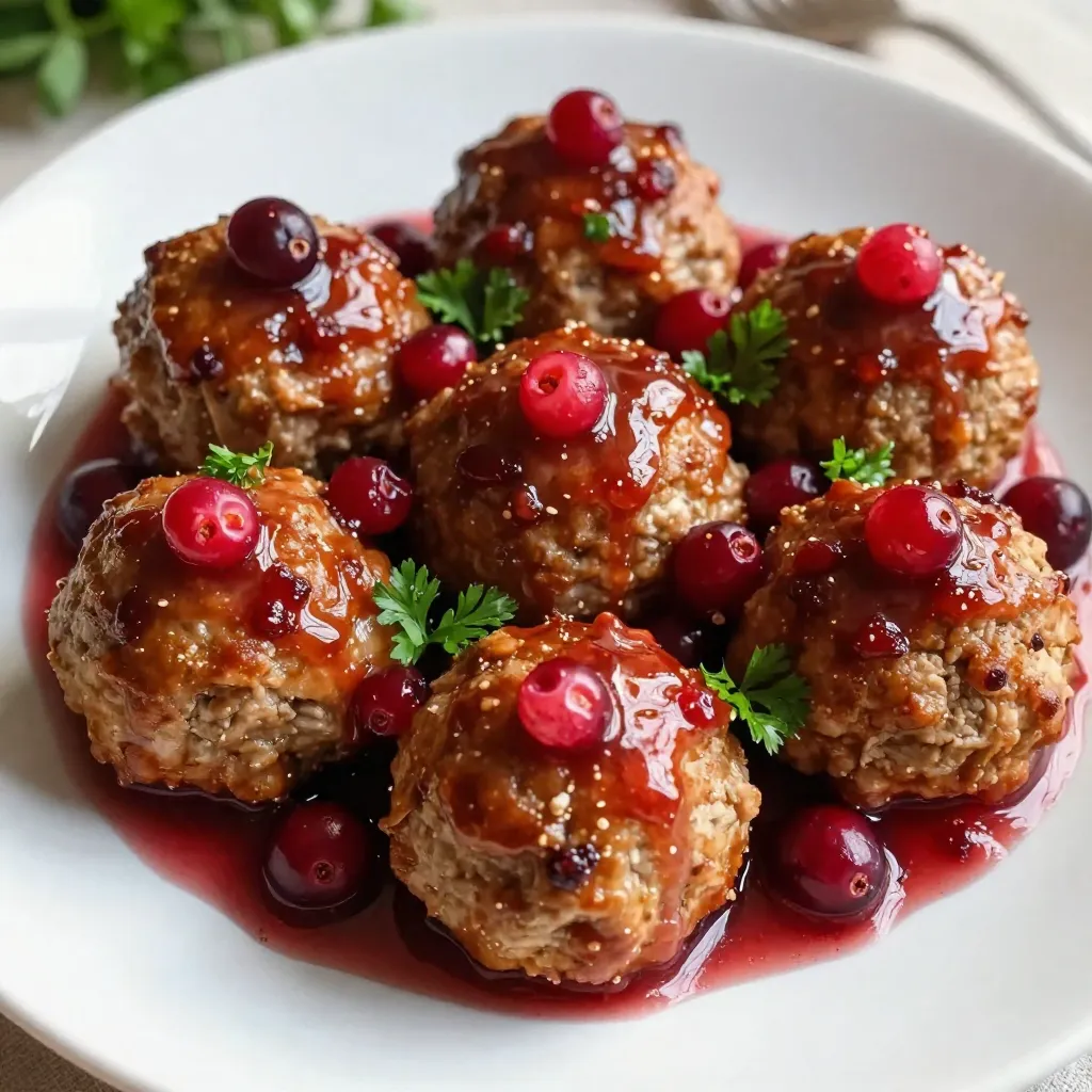 Cranberry Holiday Meatballs Festive and Flavorful Dish