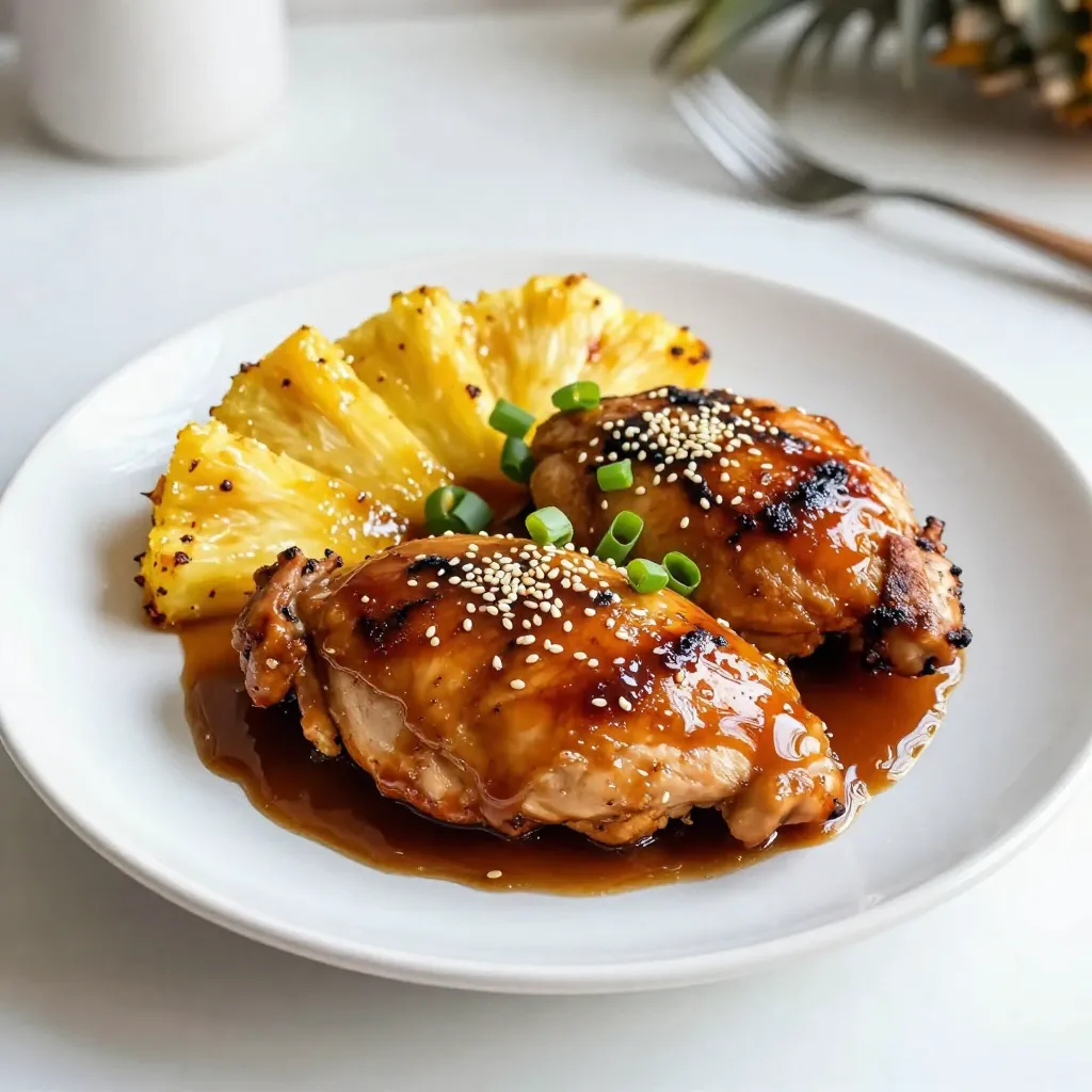Brown Sugar Pineapple Chicken Sweet and Savory Dish