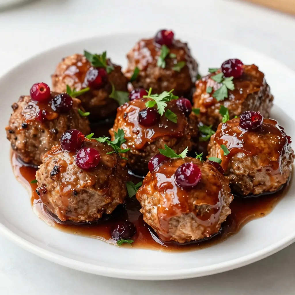 Cranberry Glazed Meatballs Tasty and Simple Recipe