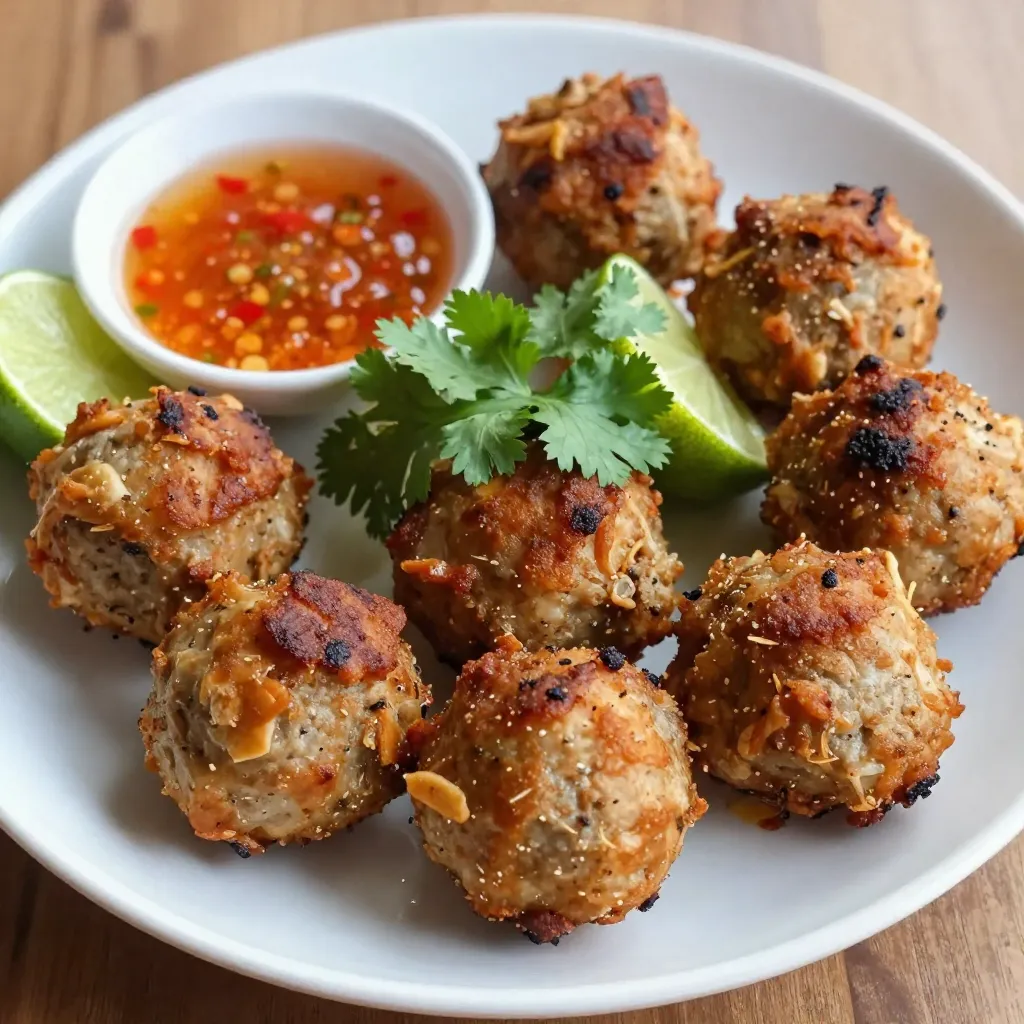 Easy Thai Baked Chicken Meatballs Flavorful and Simple
