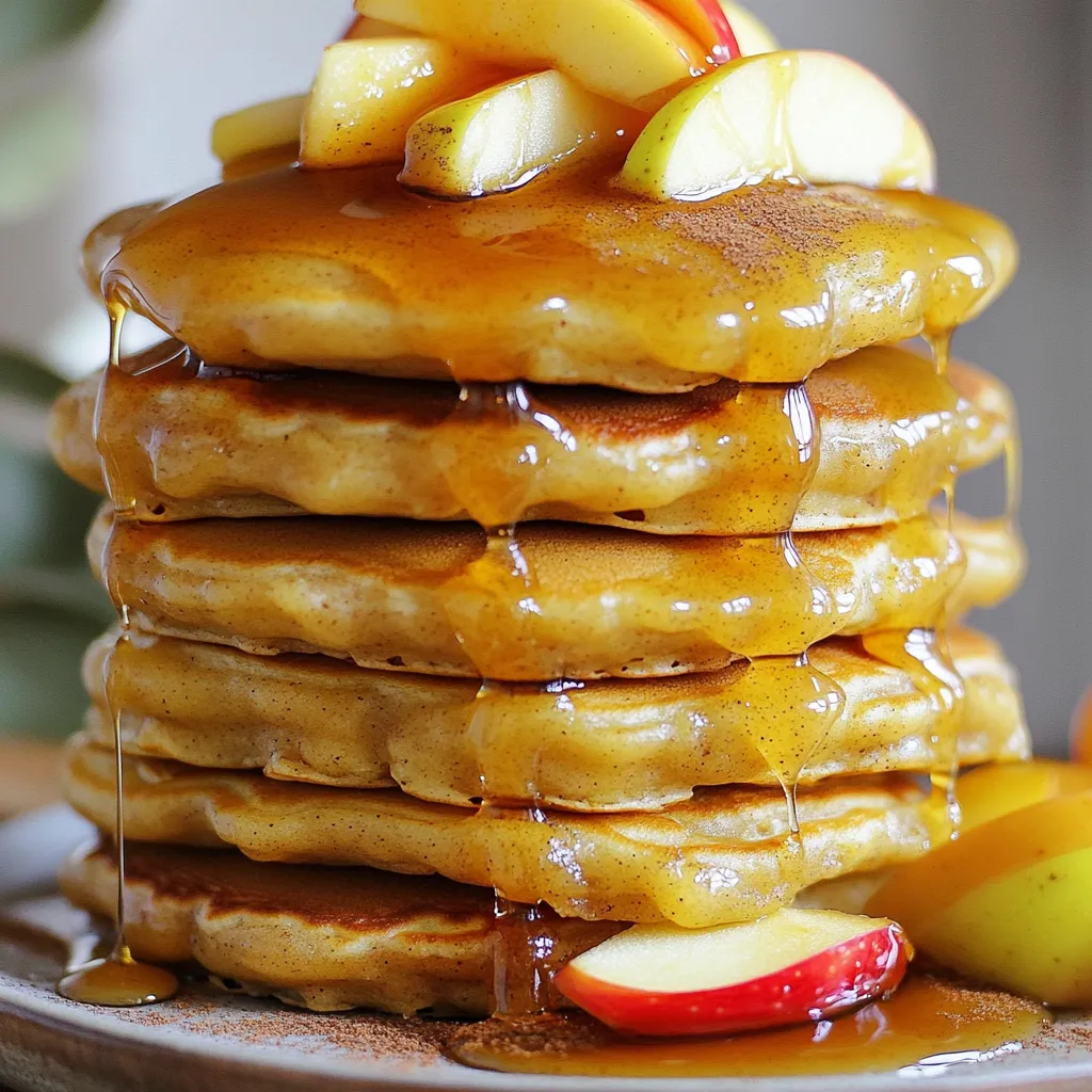Apple Cider Donut Pancakes with Maple Glaze Delight
