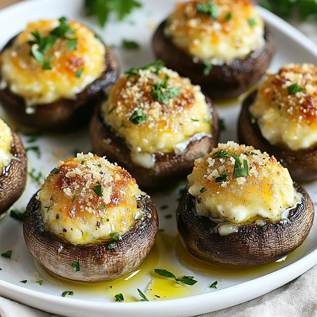 Christmas Stuffed Mushrooms Savory Holiday Treat