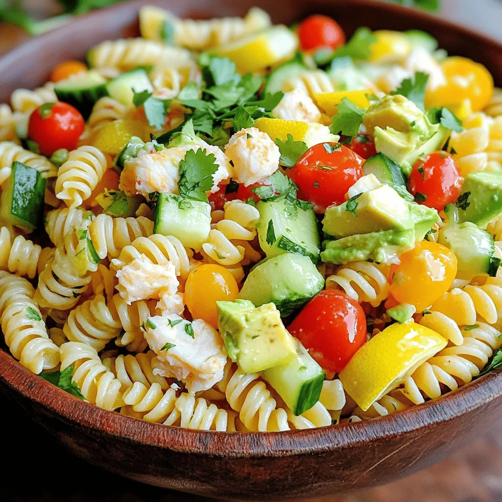 Pasta Salad with Crab Fresh and Flavorful Delight