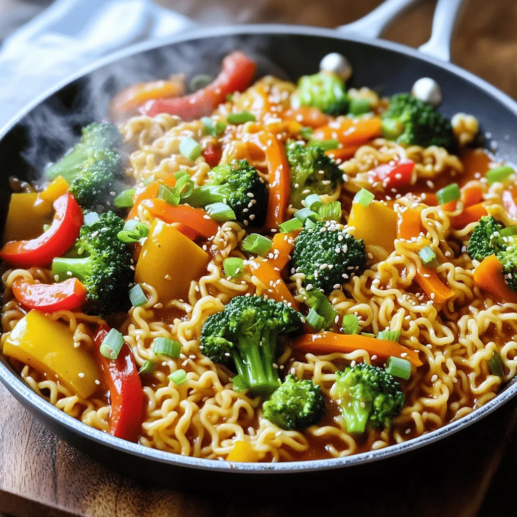 Spicy Gochujang Ramen Stir Fry Quick and Savory Dish