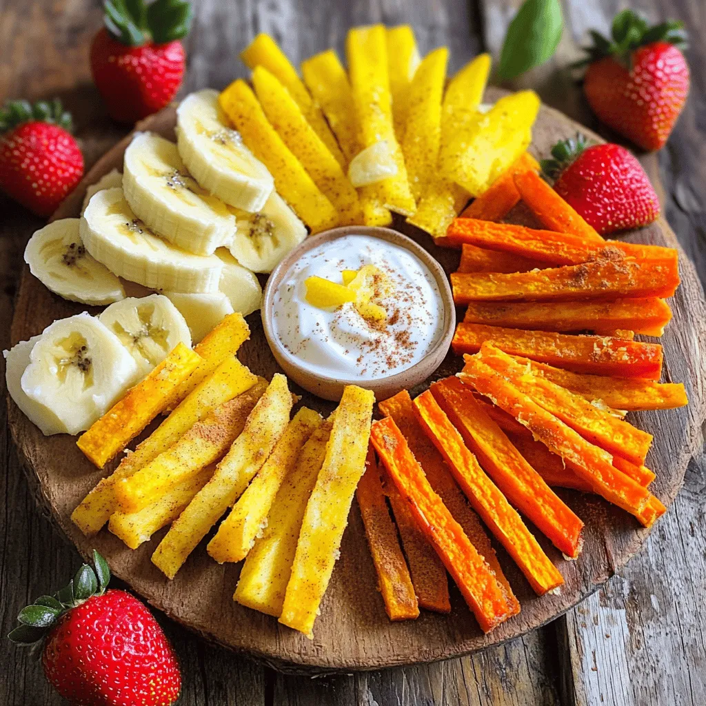 Fruit Fries with Lemon Dip Tasty and Fun Snack Idea