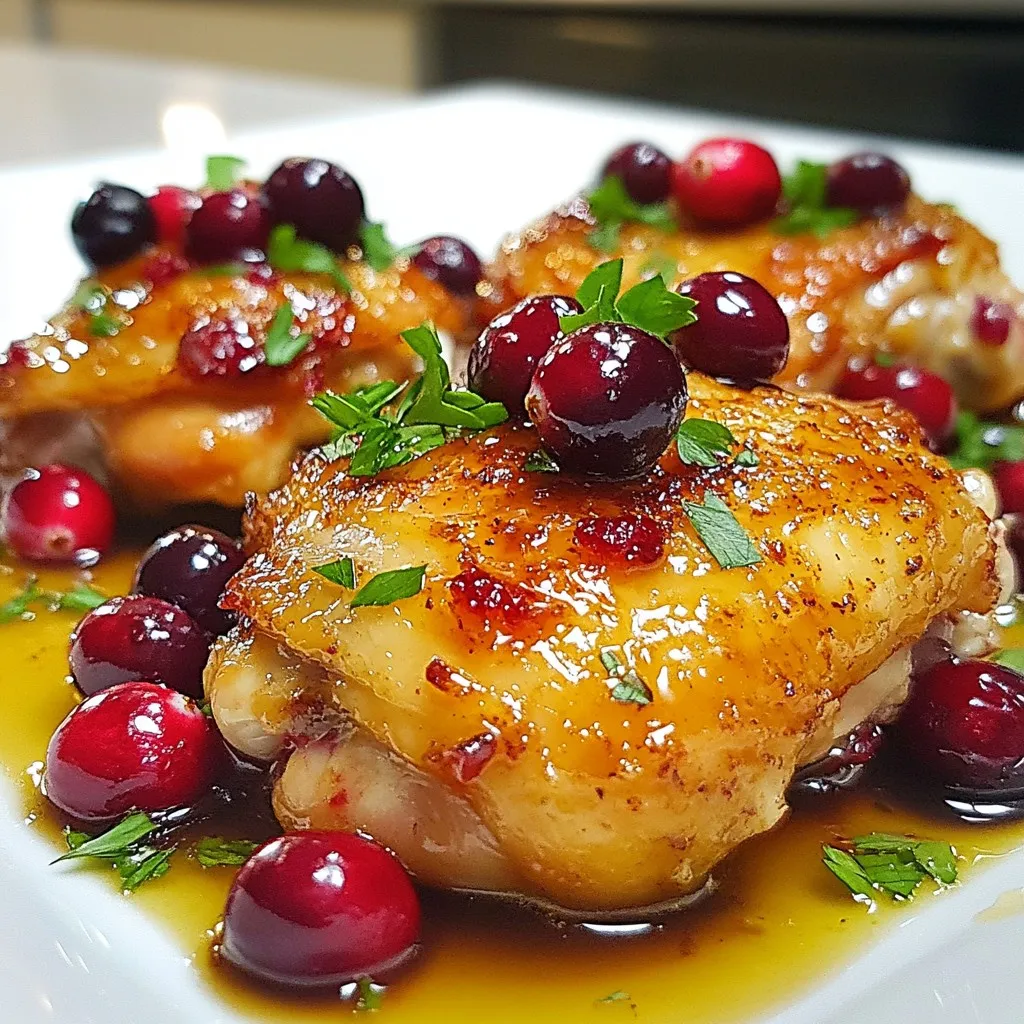 Roasted Cranberry Chicken Flavorful and Simple Dish