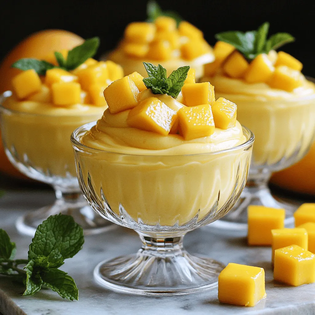 Ingredient Mango Mousse Refreshing and Simple Treat