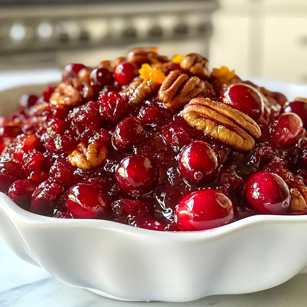 Whole Berry Cranberry Sauce with Pecans Delight