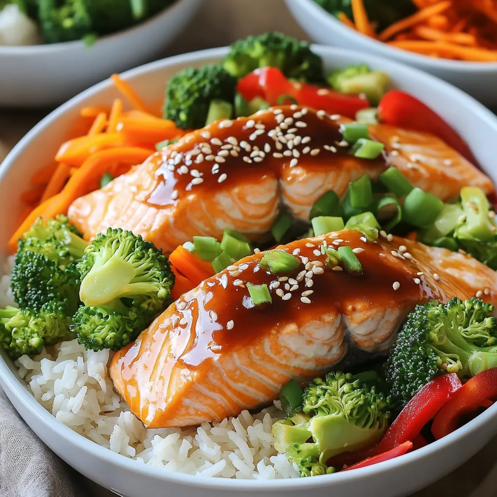 Air Fryer Teriyaki Salmon Bowls Flavorful Weeknight Meal