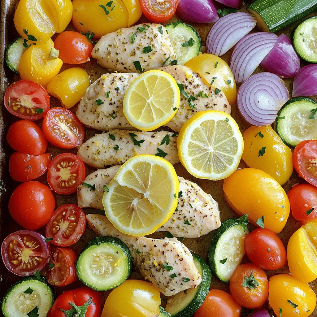 Sheet Pan Lemon Herb Chicken &#038; Veggies Delight