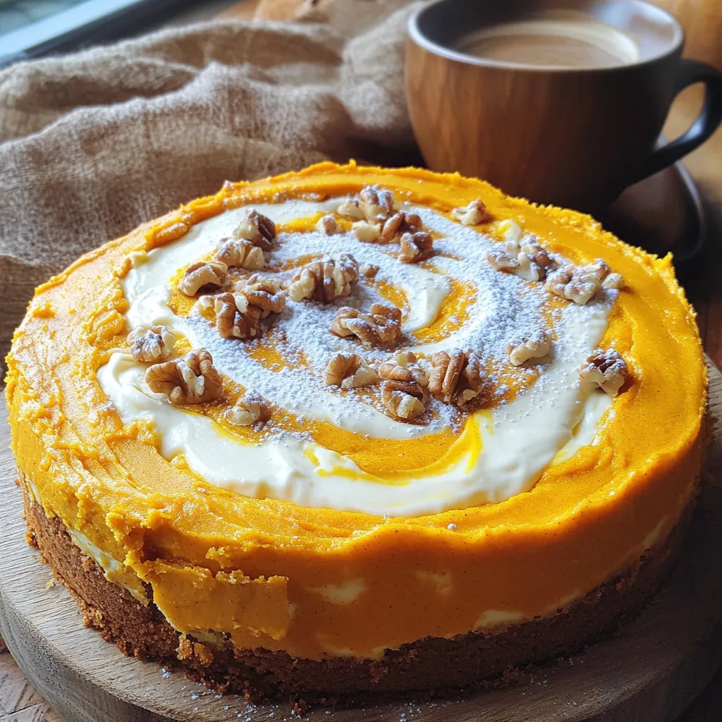 Pumpkin Cream Cheese Swirl Coffee Cake Rich and Flavorful