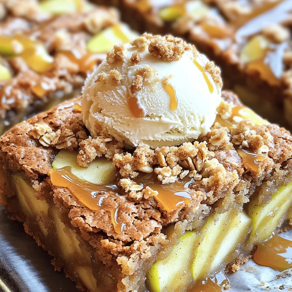 Brown Butter Apple Crumble Blondies Easy Dessert Recipe