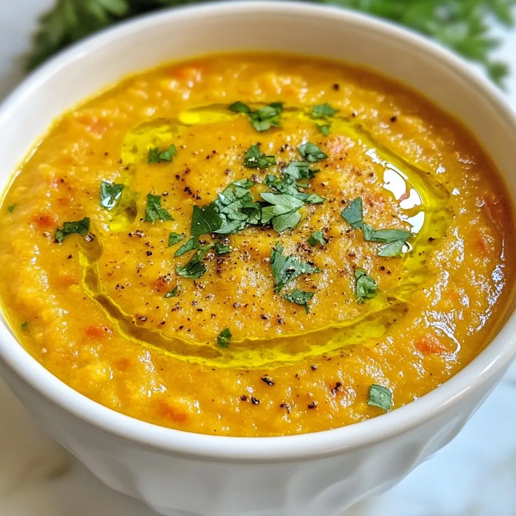 One-Pot Carrot Lentil Soup Hearty and Simple Recipe