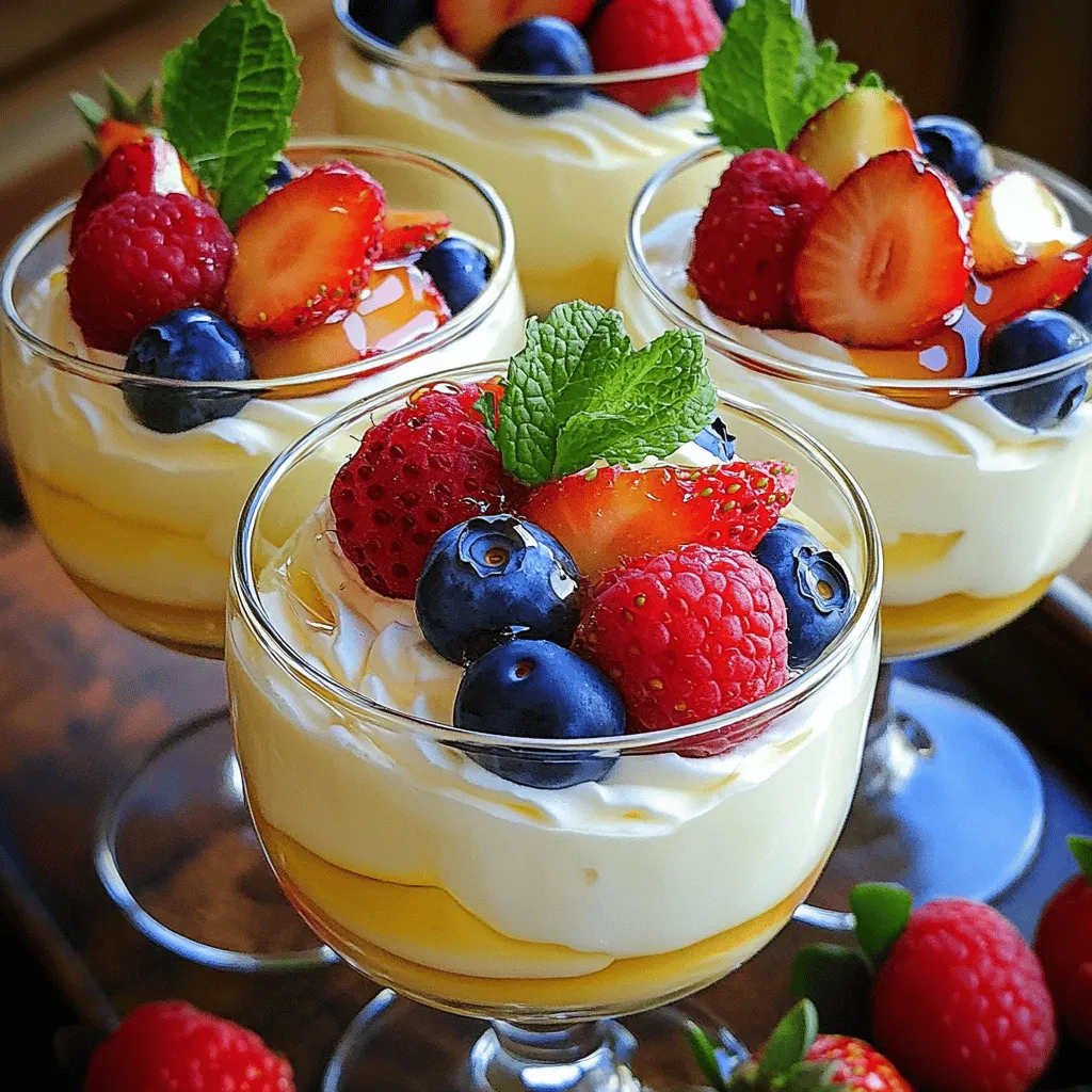 Bavarian Cream and Berries Delightful Dessert Recipe