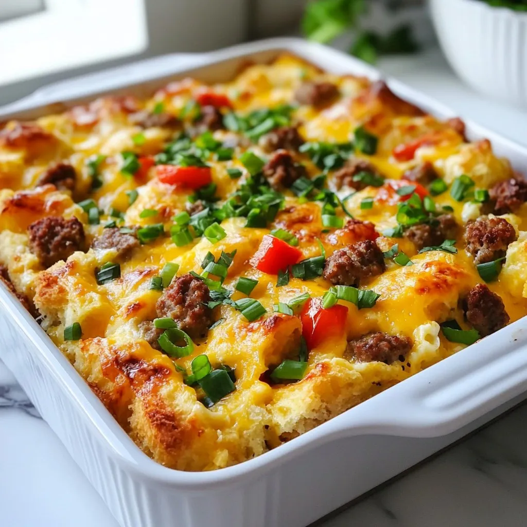 Cheesy Sausage Breakfast Casserole Delightful Recipe