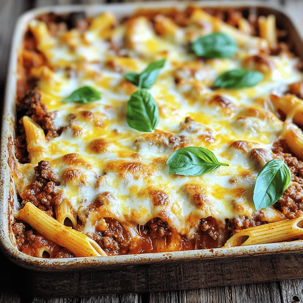 Ground Beef Penne Pasta Bake Tasty Comfort Dish