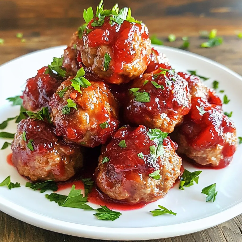 Quick Cranberry Meatballs Flavorful and Easy Recipe