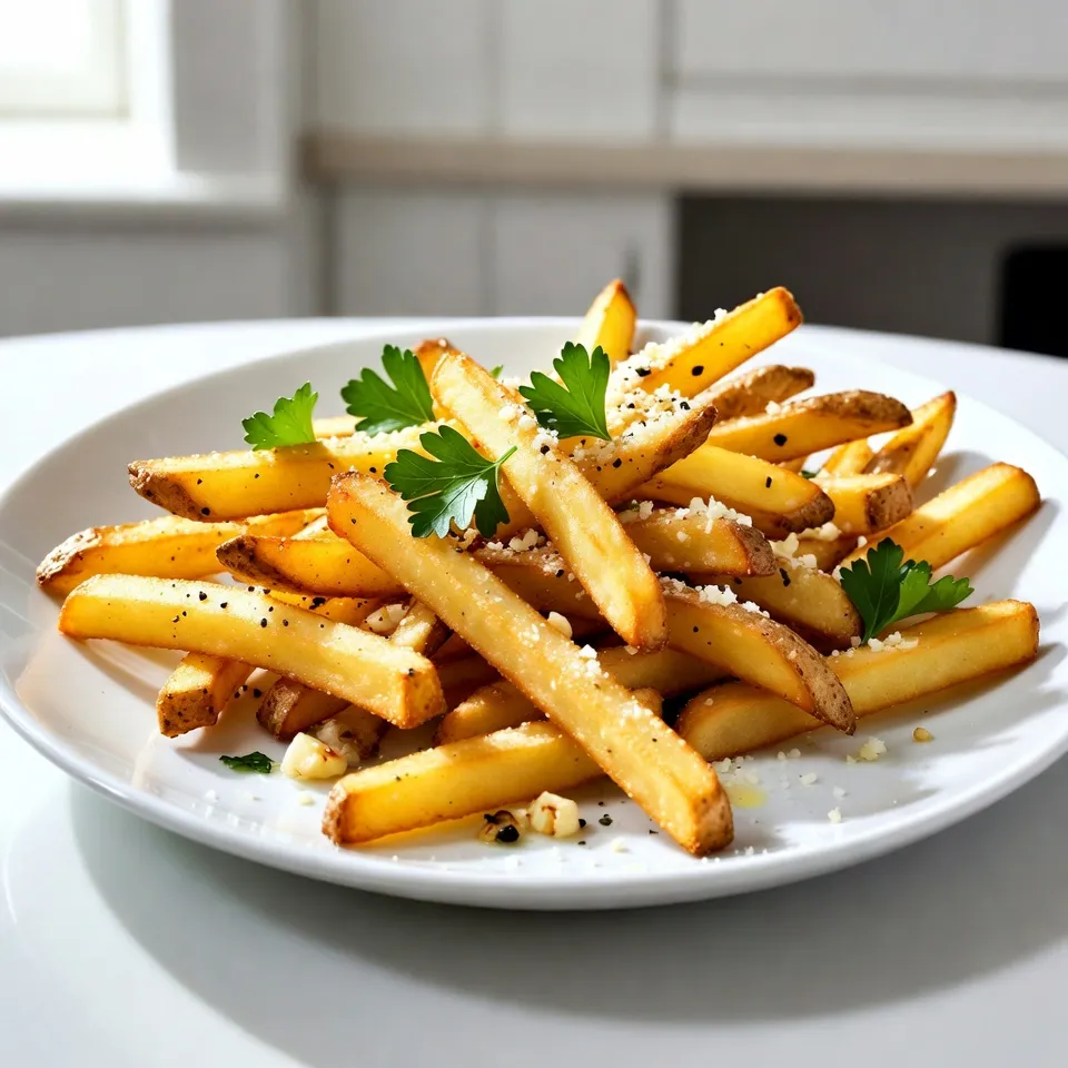 Garlic Parmesan Fries Crunchy and Flavorful Treat