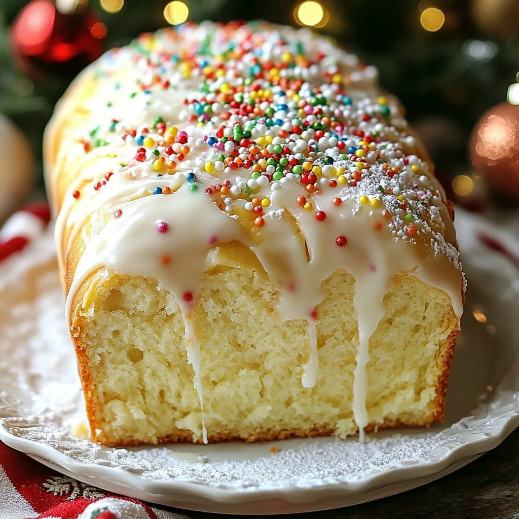 Christmas Sprinkle Vanilla Bread Delightful Recipe