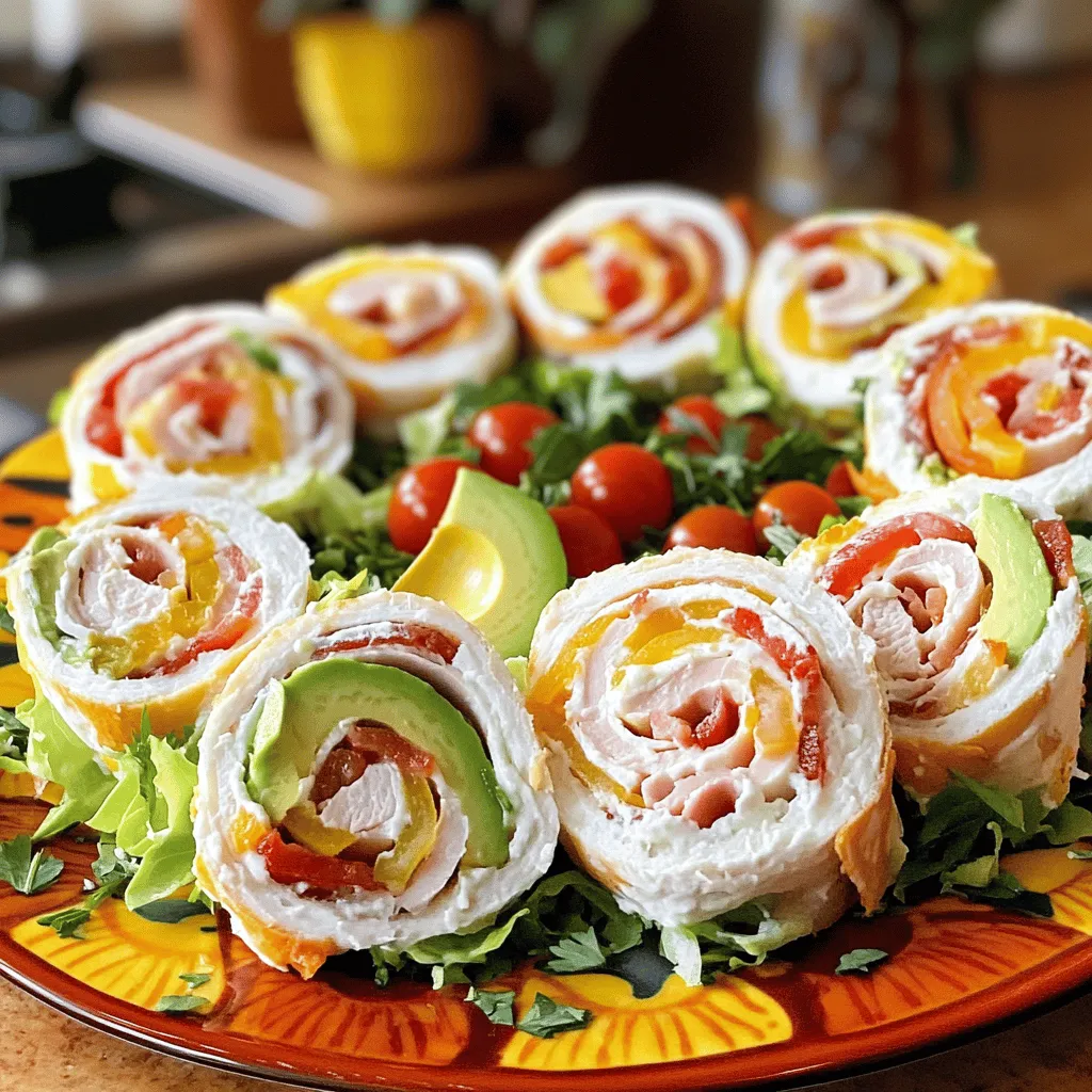 Turkey Club Pinwheels Tasty and Simple Recipe