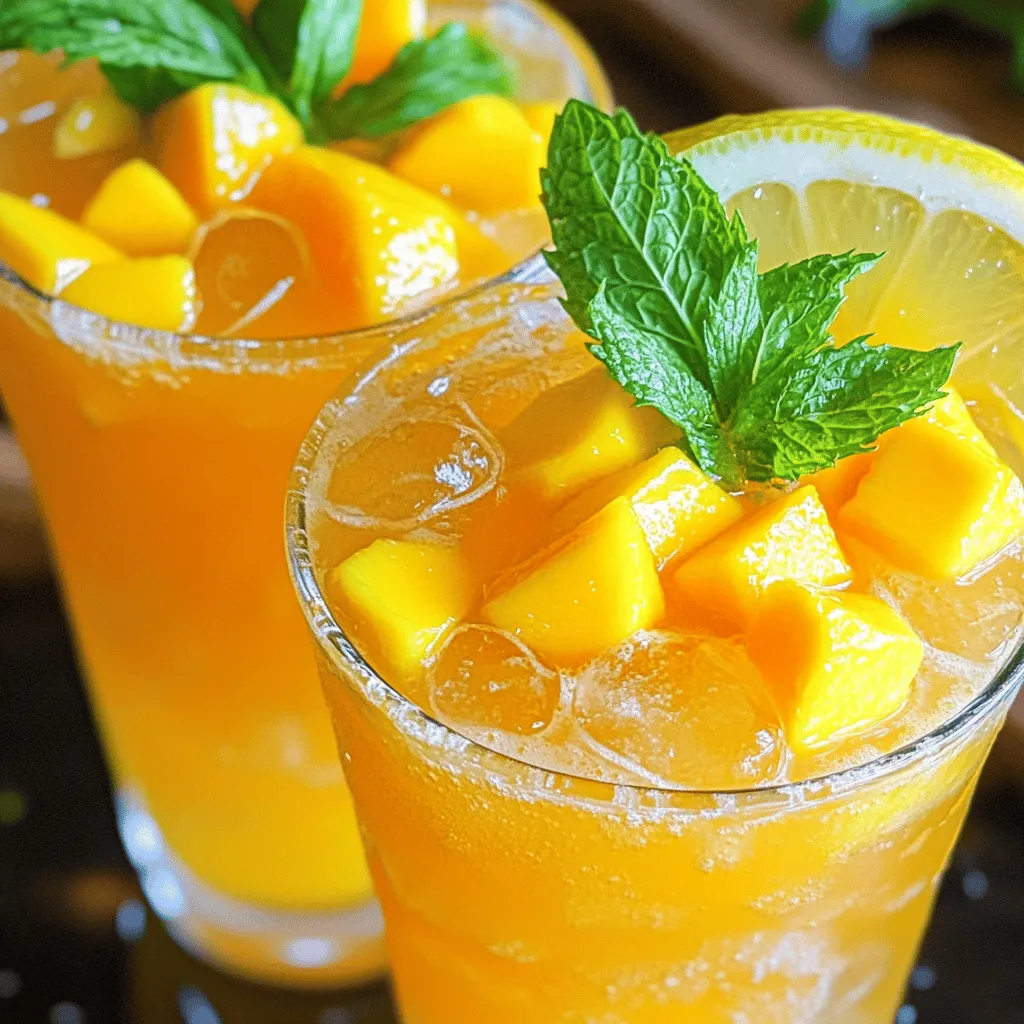 Mango Lemonade Refreshing Summer Drink Recipe