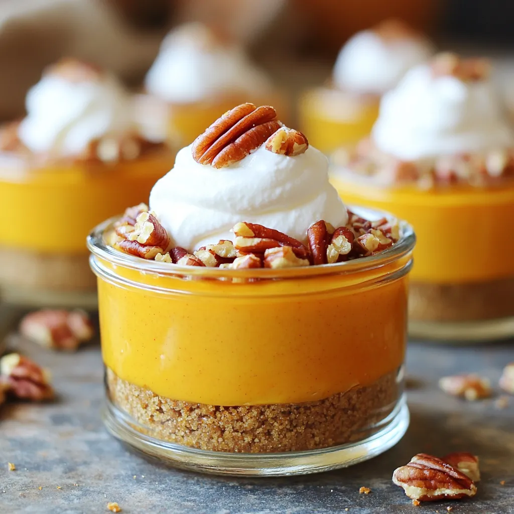 No-Bake Pumpkin Cheesecake Cups Easy and Delicious Treat