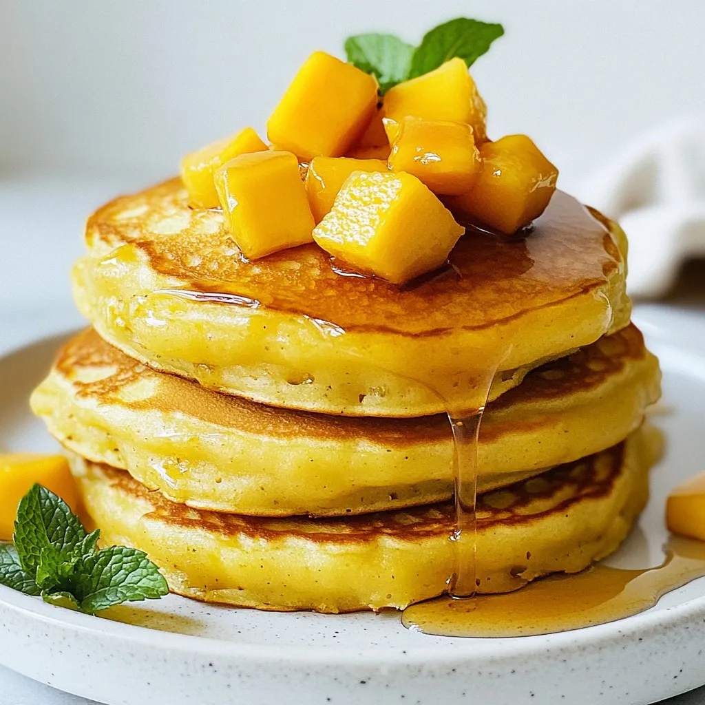 Fluffy Mango Pancakes Perfect for Breakfast Bliss