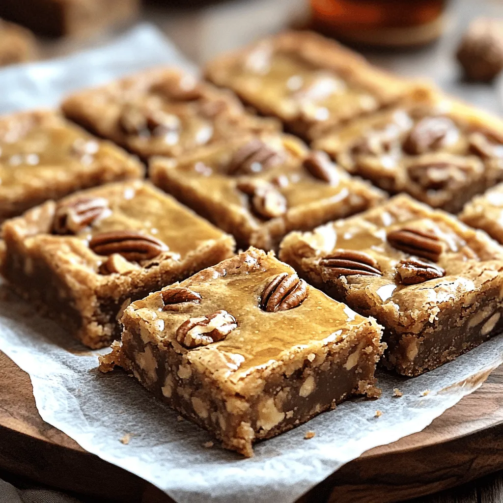 Brown Butter Maple Pecan Blondies Irresistible Treat