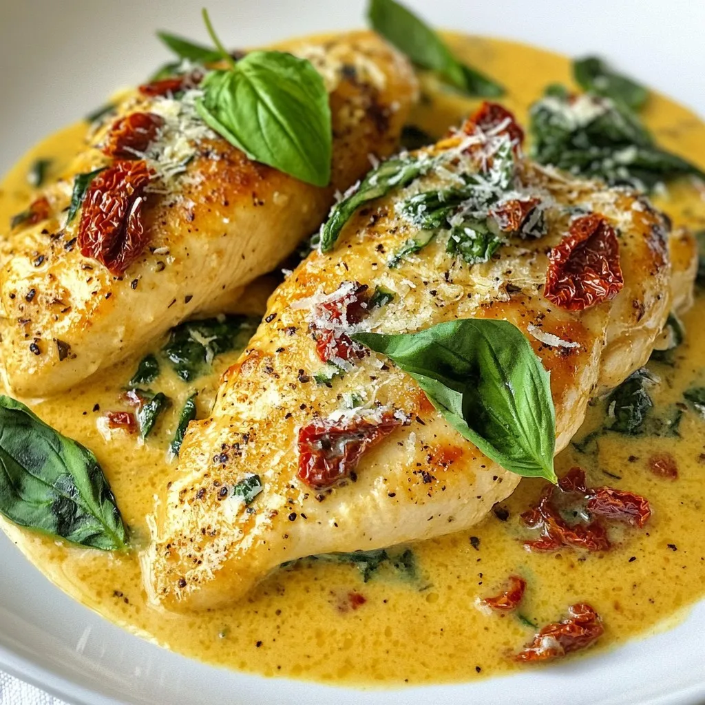 Creamy Garlic Tuscan Chicken Rich and Flavorful Dish
