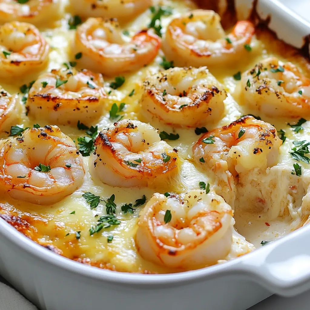 Keto Garlic Shrimp Au Gratin Flavorful and Easy Dish