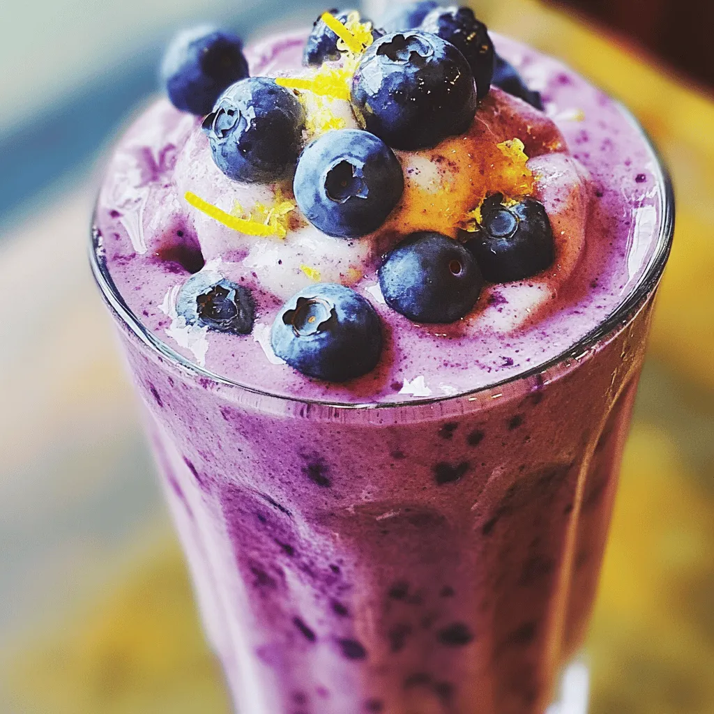 Blueberry Earl Grey Frappe Delightful Cold Treat