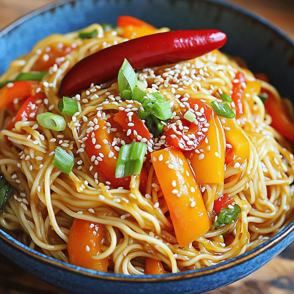 Spicy Garlic Chili Noodles Flavorful and Quick Dish
