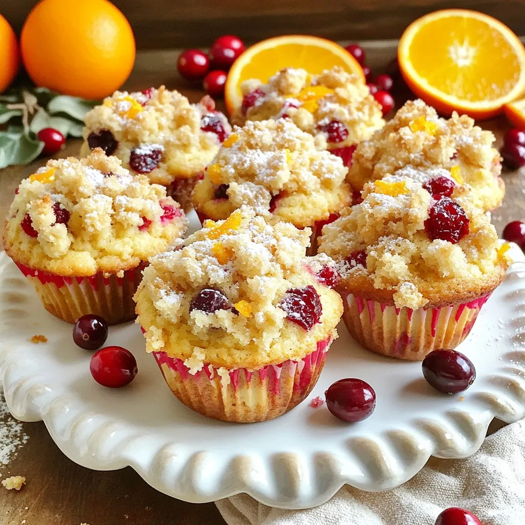 Cranberry Orange Crumb Muffins Fresh and Fluffy Treat
