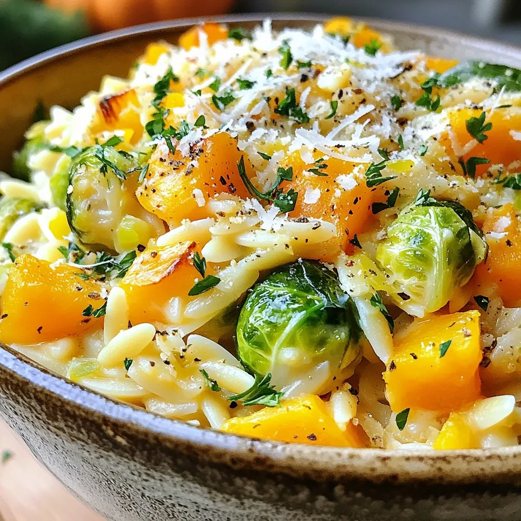 One-Pot Fall Vegetable Orzo Comfort Food Delight