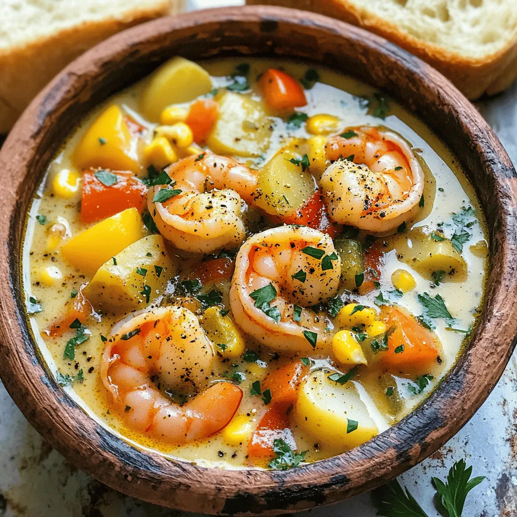 Minute Cajun Shrimp and Corn Chowder Tasty Meal