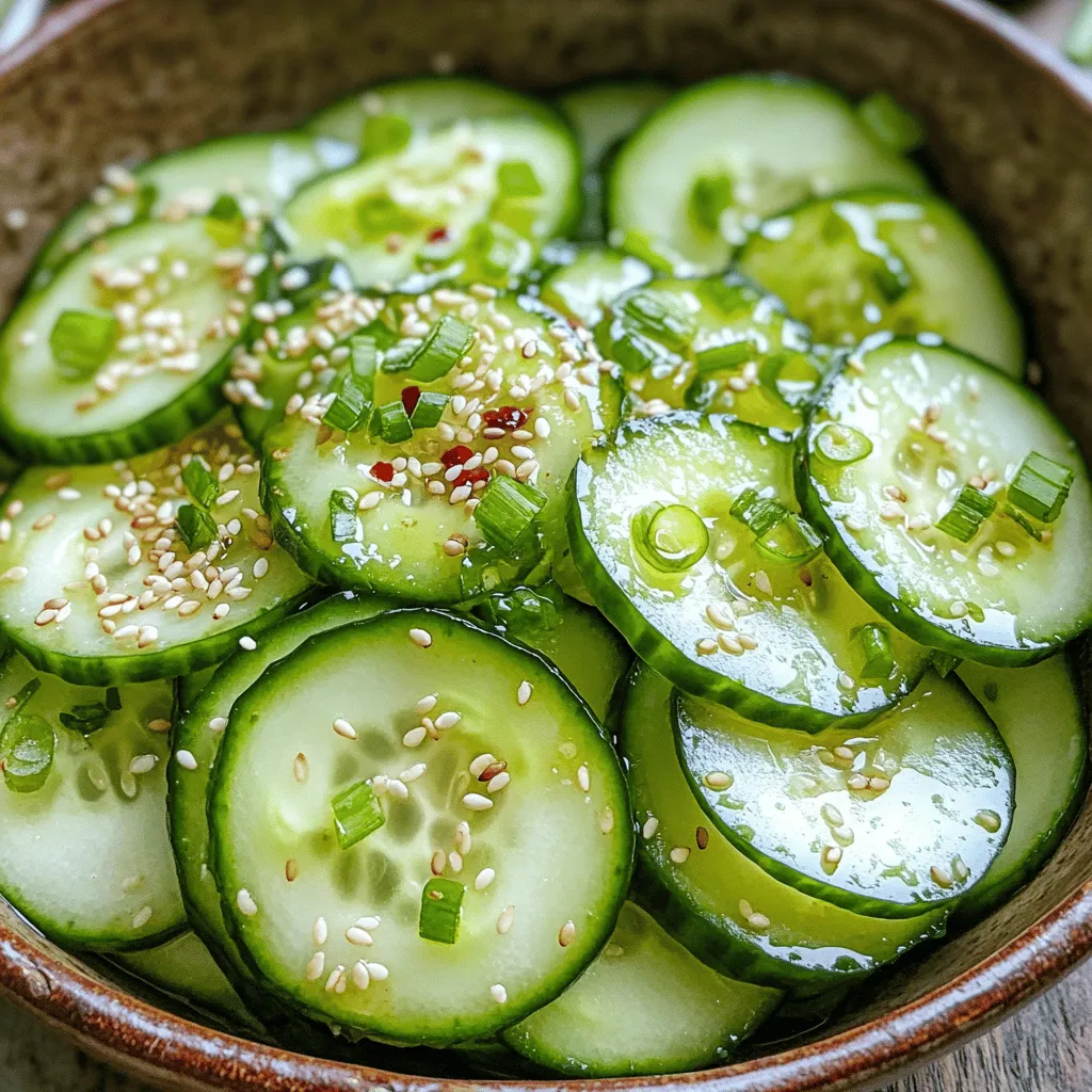 Easy Asian Cucumber Salad Refreshing Healthy Bite