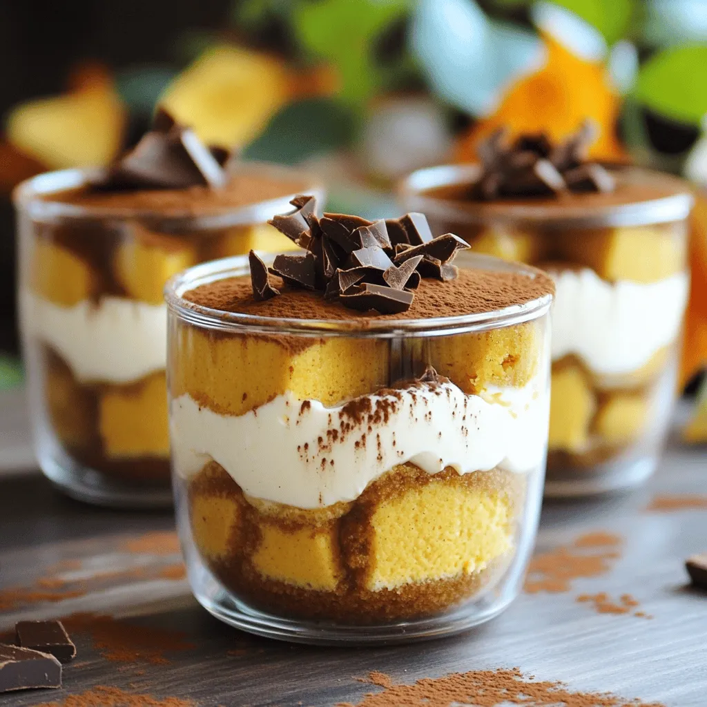 Pumpkin Spice Latte Tiramisu Cups Decadent Dessert Delight