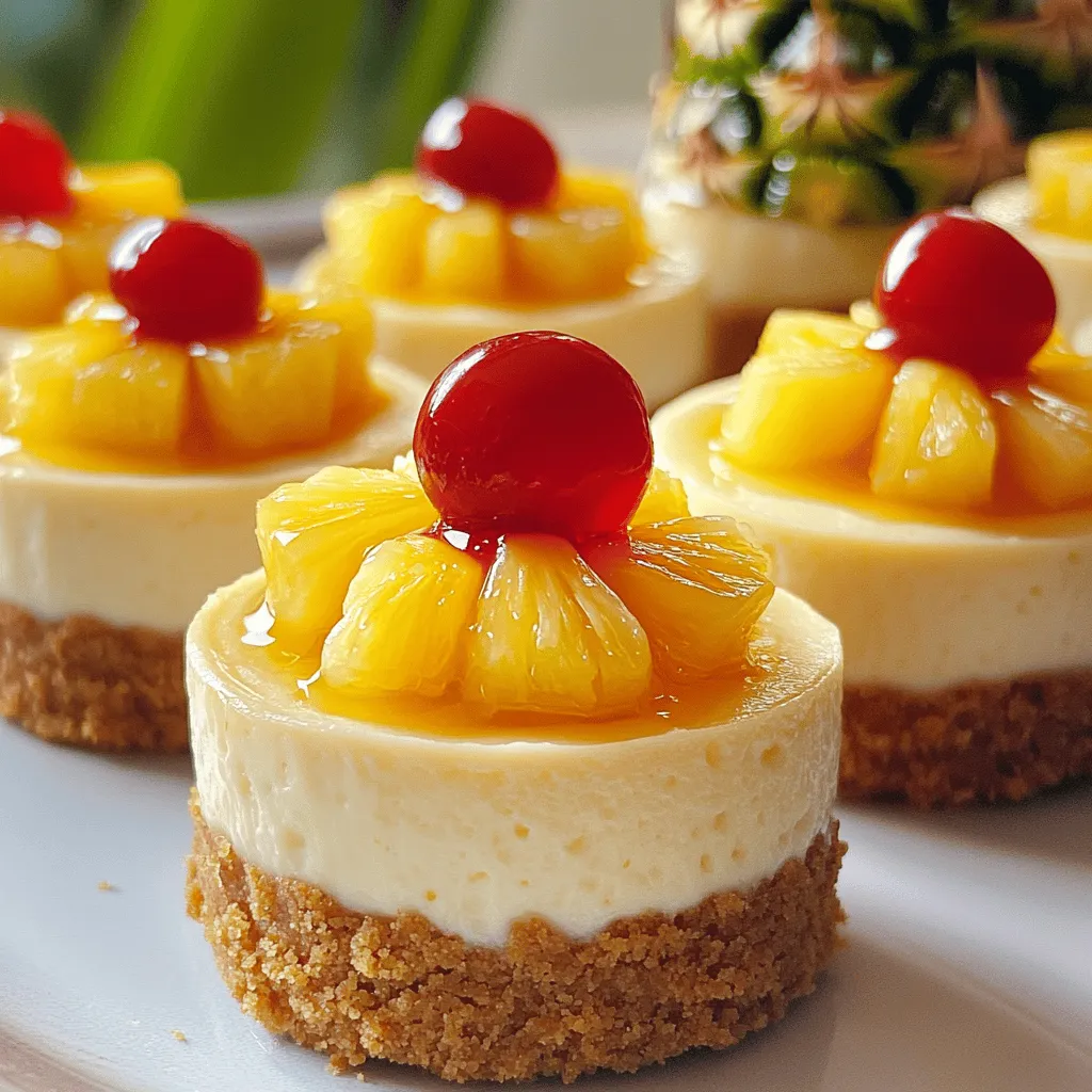 Mini Pineapple Upside-Down Cheesecakes Delightful Treat