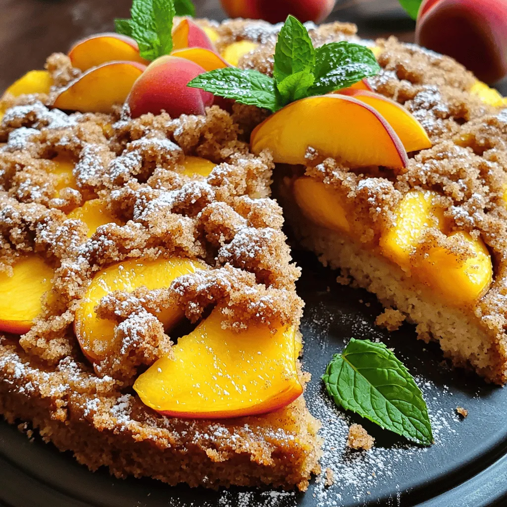 Southern Peach Crumb Cake Delightful and Easy Recipe
