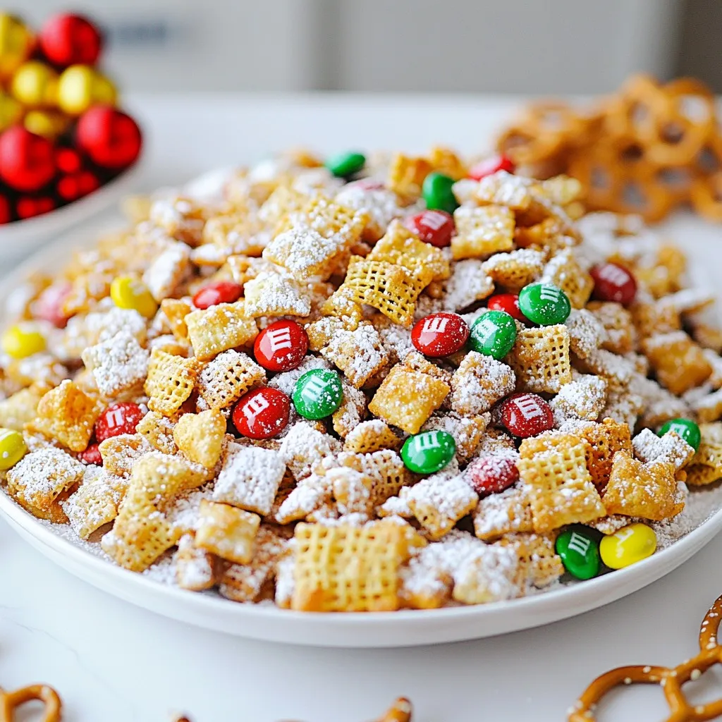 Holiday Puppy Chow Chex Mix Tasty and Fun Treat