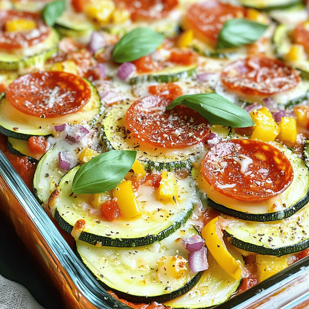 Quick Zucchini Pizza Casserole Simple and Healthy Meal