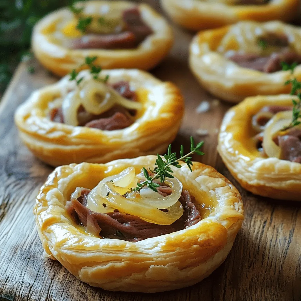 Mini Tarts with Roast Beef &#038; Gruyere Savory Delight