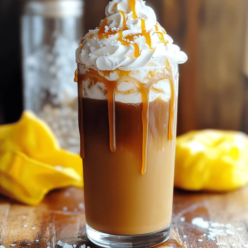 Salted Caramel Cold Brew Frappe Delightful Refreshment
