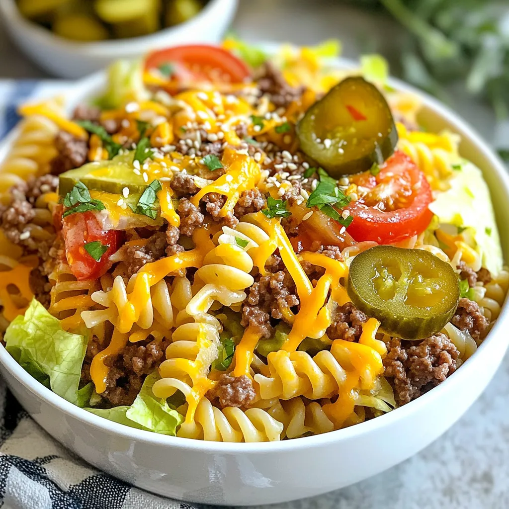 Big Mac Pasta Salad Easy and Tasty Recipe Idea